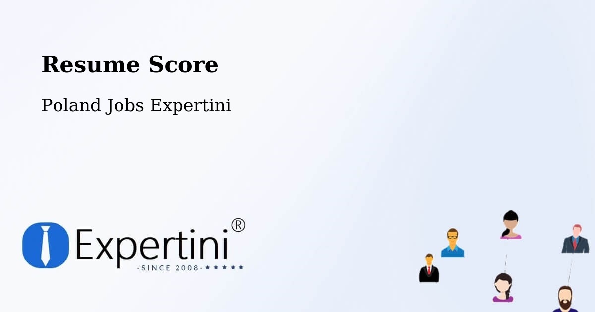 Resume Score & Job Description Match Tool – Chojnice - Poland Jobs Expertini